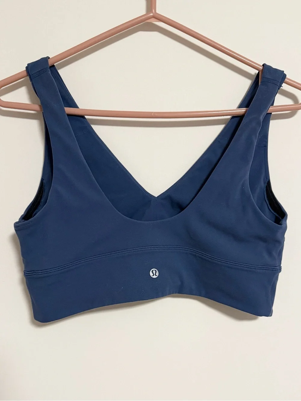 Lululemon Align V-neck Bra C/D cup, size 12, Pitch Blue color - Picture 4 of 5